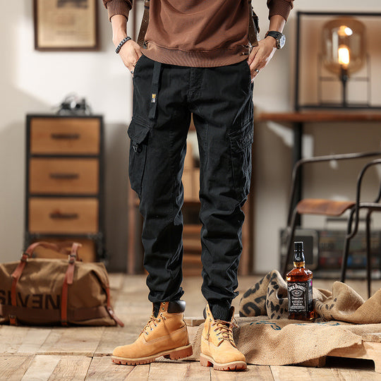 Herren Cargo-Joggerhose mit Multifachtaschen und elastischem Saum Nord Taschen