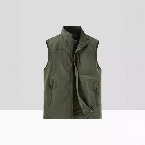 Herren Leichte multifunktionale Outdoor-Utility‑Weste mit Mesh‑Futter und mehreren Reißverschlusstaschen Nord Taschen