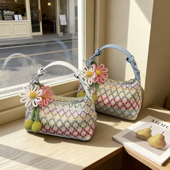 Damen kreative Beuteltasche mit floralen Akzenten Nord Taschen