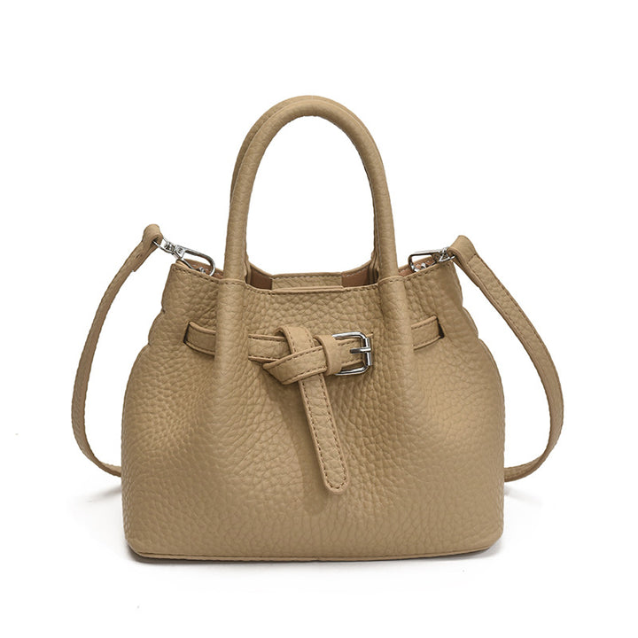 Damen Mini-Handtasche mit stilvollem Knopfverschluss Nord Taschen