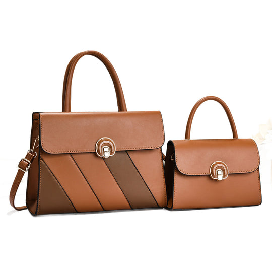 Damen modische Handtasche im eleganten Set mit praktischer Mini-Clutch Nord Taschen