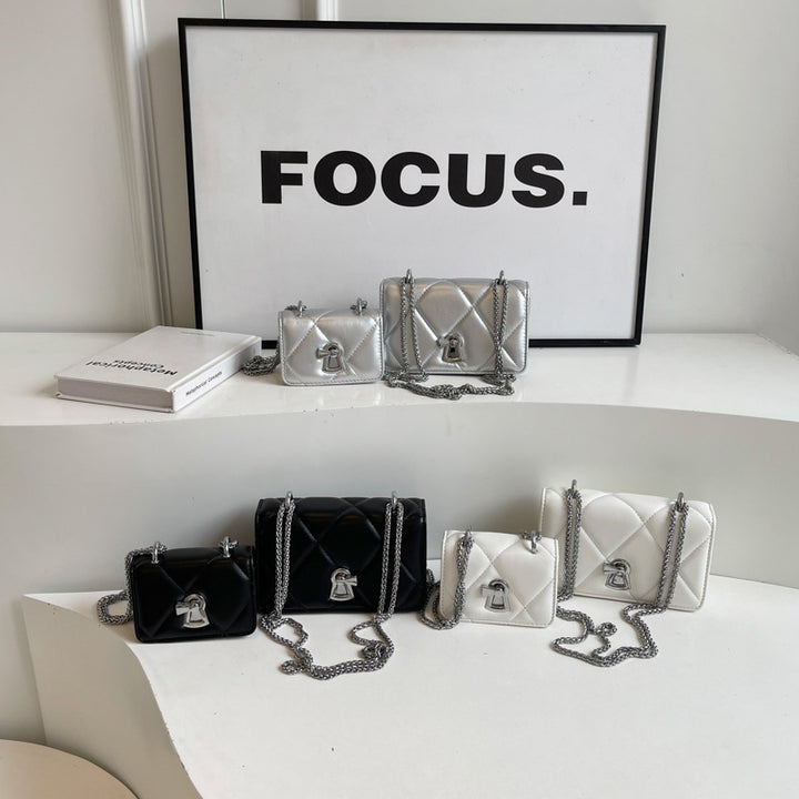 Damen elegante Mini-Handtasche mit auffälligem Steppmuster Nord Taschen