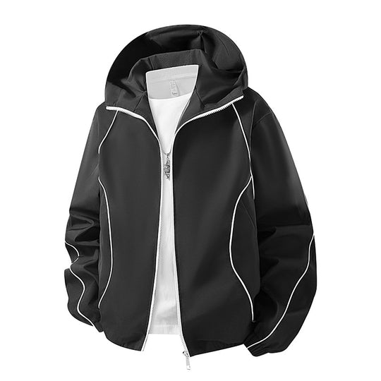 Herren Leichte Kapuzen‑Windjacke Nord Taschen