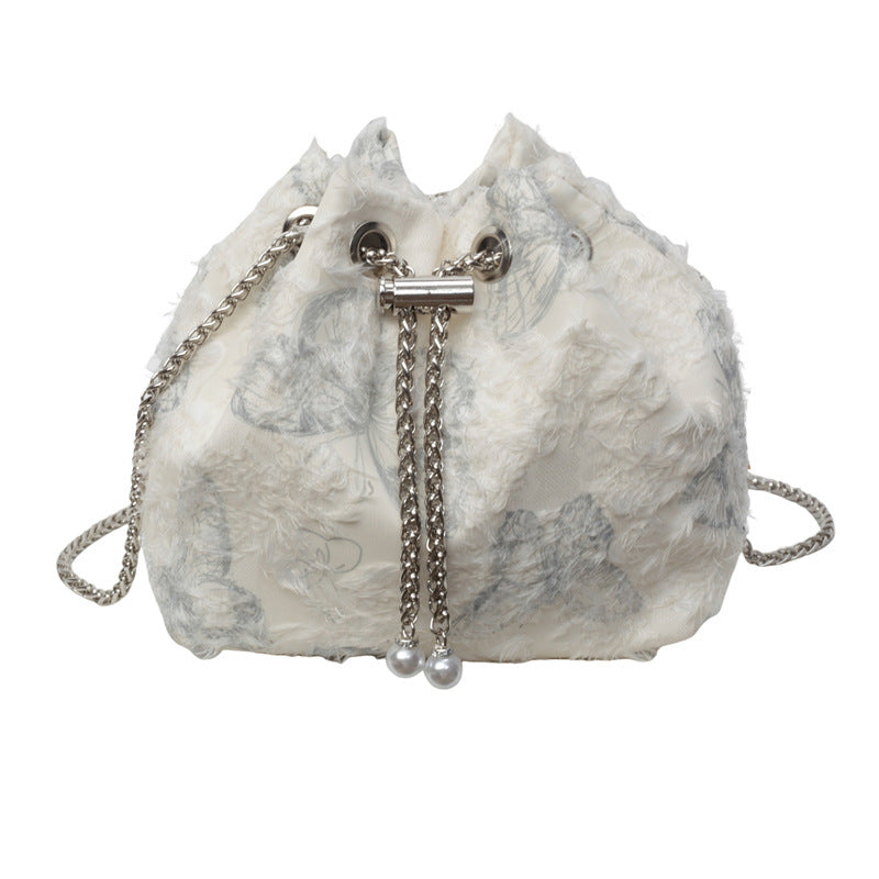 Damen trendige Tasche mit verspieltem Pelz-Detail Nord Taschen