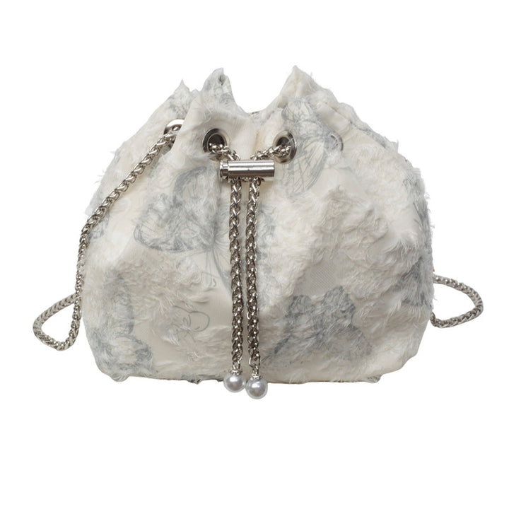 Damen trendige Tasche mit verspieltem Pelz-Detail Nord Taschen