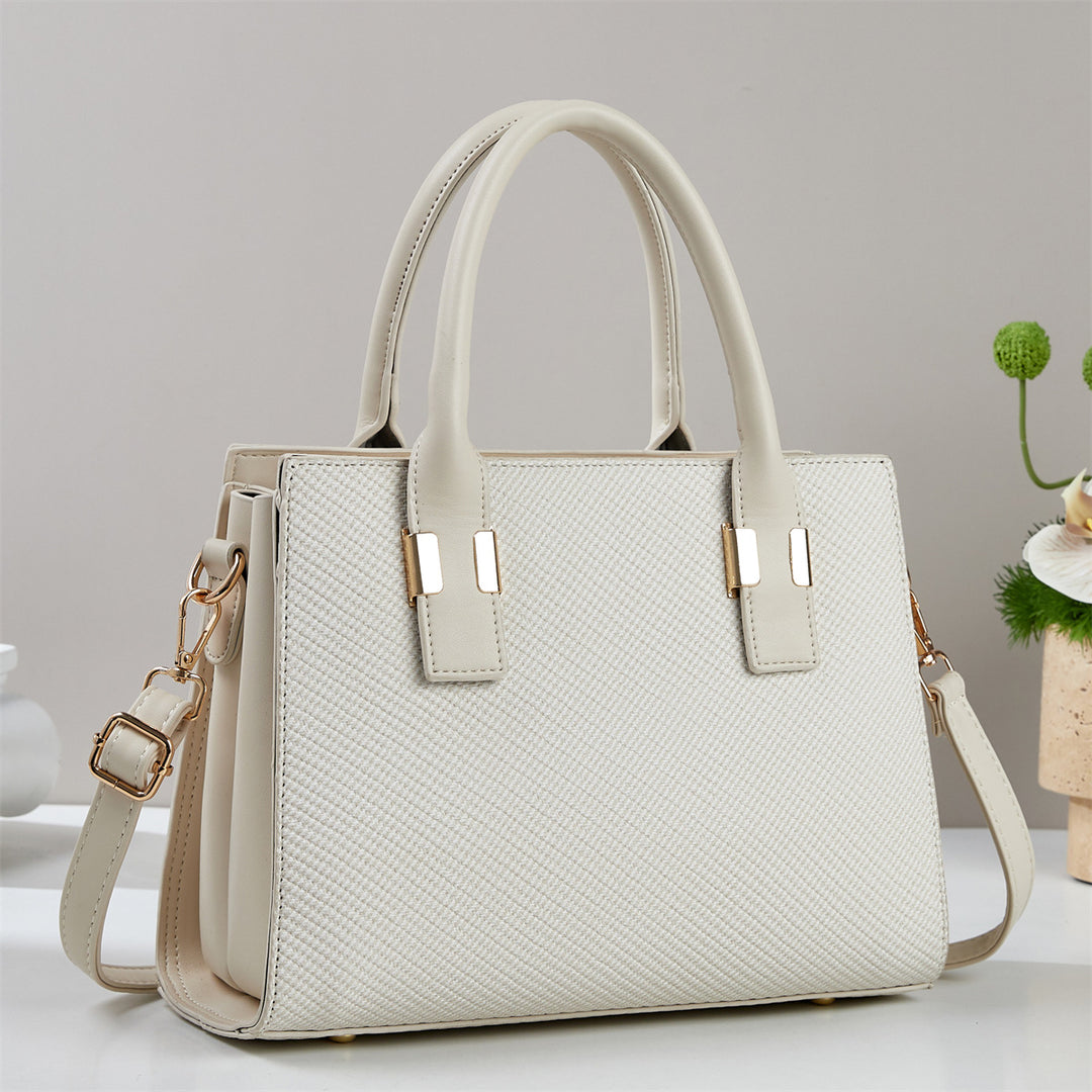 Damen Handtasche mit strukturiertem Gewebe und abnehmbarem Schultergurt Nord Taschen