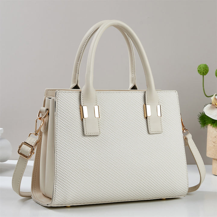 Damen Handtasche mit strukturiertem Gewebe und abnehmbarem Schultergurt Nord Taschen