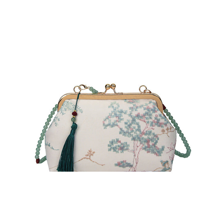 Damen elegante Clutch mit traditioneller Stickerei Nord Taschen