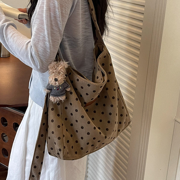 Damen praktische Beutel-Tasche mit modischem Punktedesign Nord Taschen