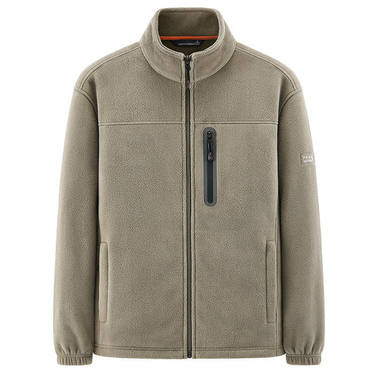 Herren Isolierende Mikrofleece-Funktionsjacke mit wasserdichter Brusttasche und Stehkragen Nord Taschen