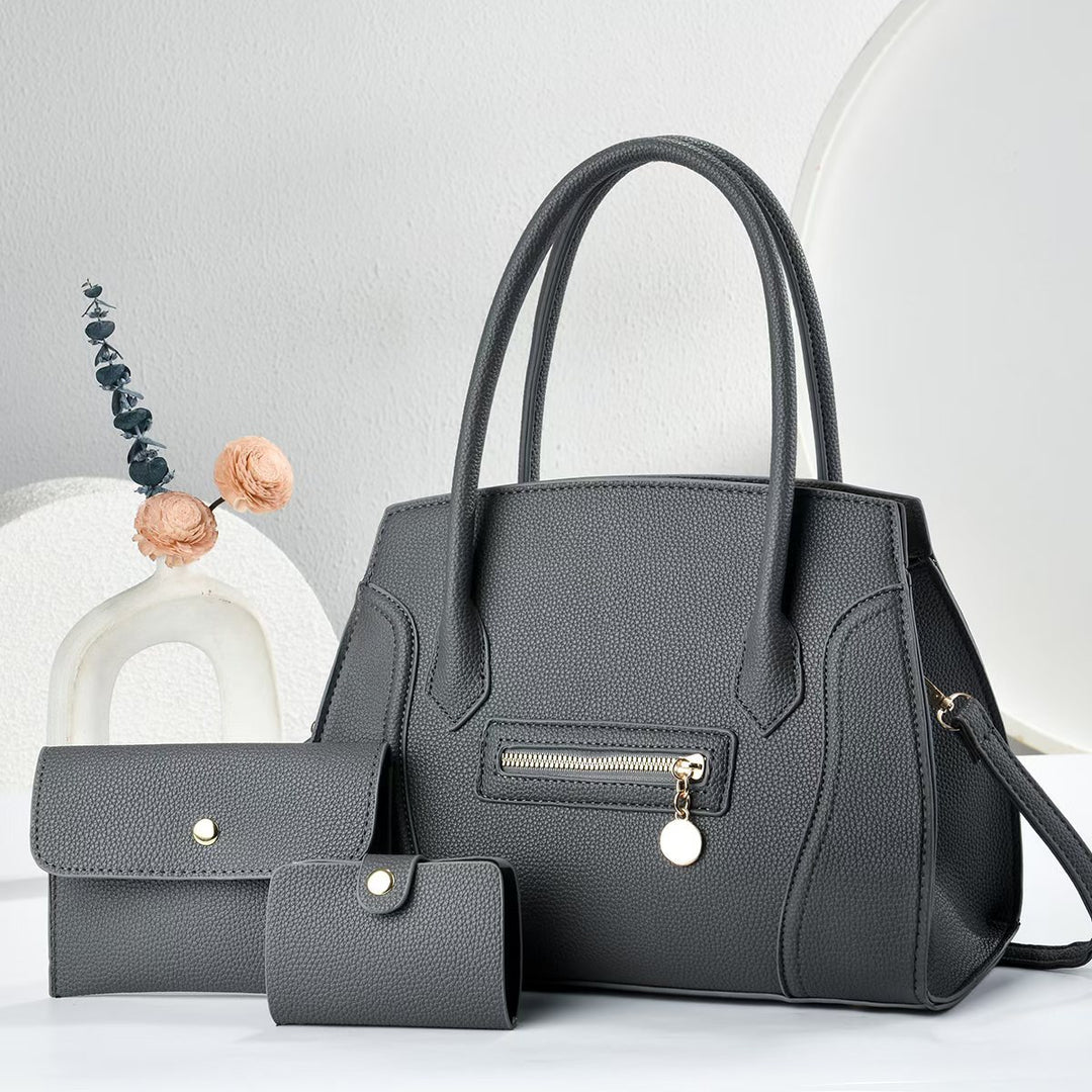 Damen elegante Handtasche mit praktischem Wallet-Set Nord Taschen