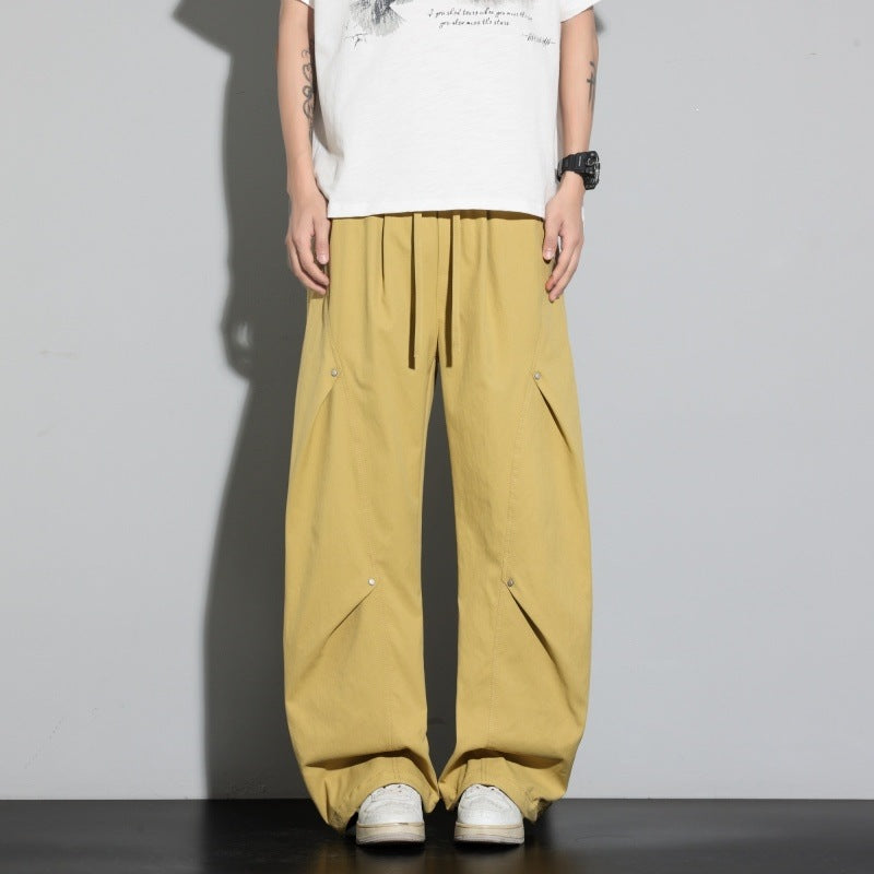 Damen Weite Lagen-Loungehose mit Cargo-Details & elastischem Tunnelzug Nord Taschen