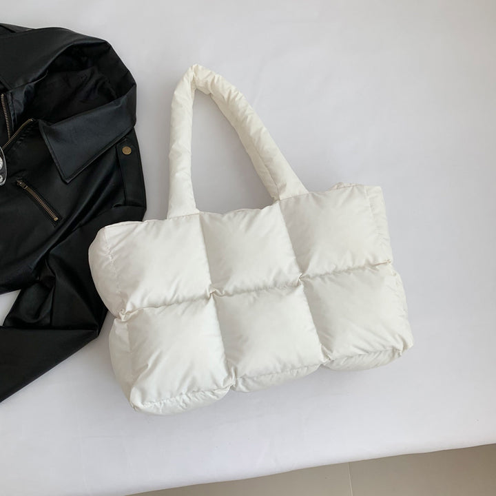 Damen PU Leder Shopper Tasche mit ergonomischem Tragegriff und moderner Steppung Nord Taschen