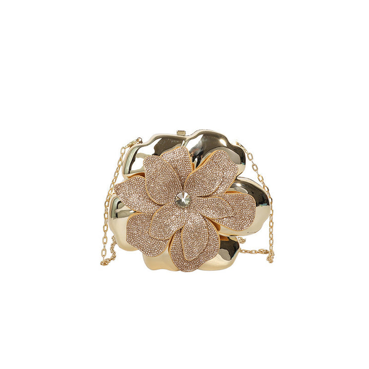Damen Clutch mit floralem Design und glamourösem Glitzereffekt Nord Taschen