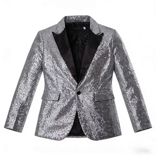 Glamouröser Pailletten Blazer Herren