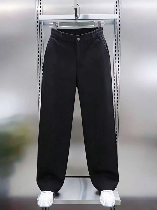 Herren Weite Chinohose mit hoher Taille und elastischem Rückbund Nord Taschen