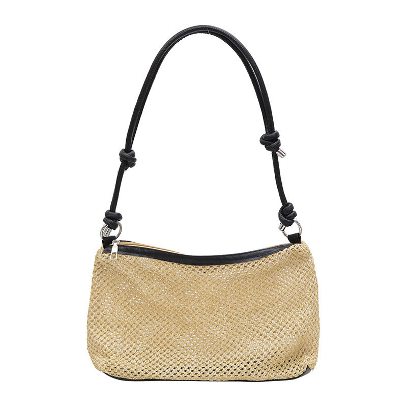 Damen elegante Handtasche im modernen Strohdesign Nord Taschen