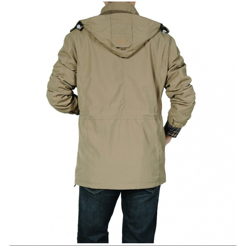 Herren  leichte winddichte Fieldjacke mit atmungsaktivem Meshinnenfutter, zahlreichen Reißverschluss- und Klappentaschen sowie verstellbaren Ärmelmanschetten Nord Taschen