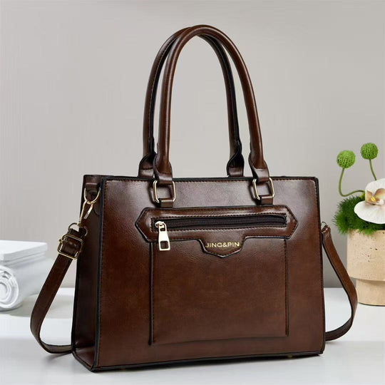 Damen Handtasche mit abnehmbarem Schulterriemen und strapazierfähiger Lederoberfläche Nord Taschen