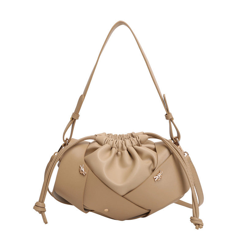 Damen Hobo-Tasche mit raffiniertem Kordelzug und eleganter Webstruktur Nord Taschen