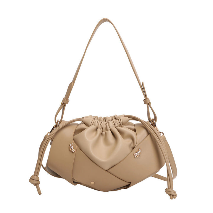 Damen Hobo-Tasche mit raffiniertem Kordelzug und eleganter Webstruktur Nord Taschen