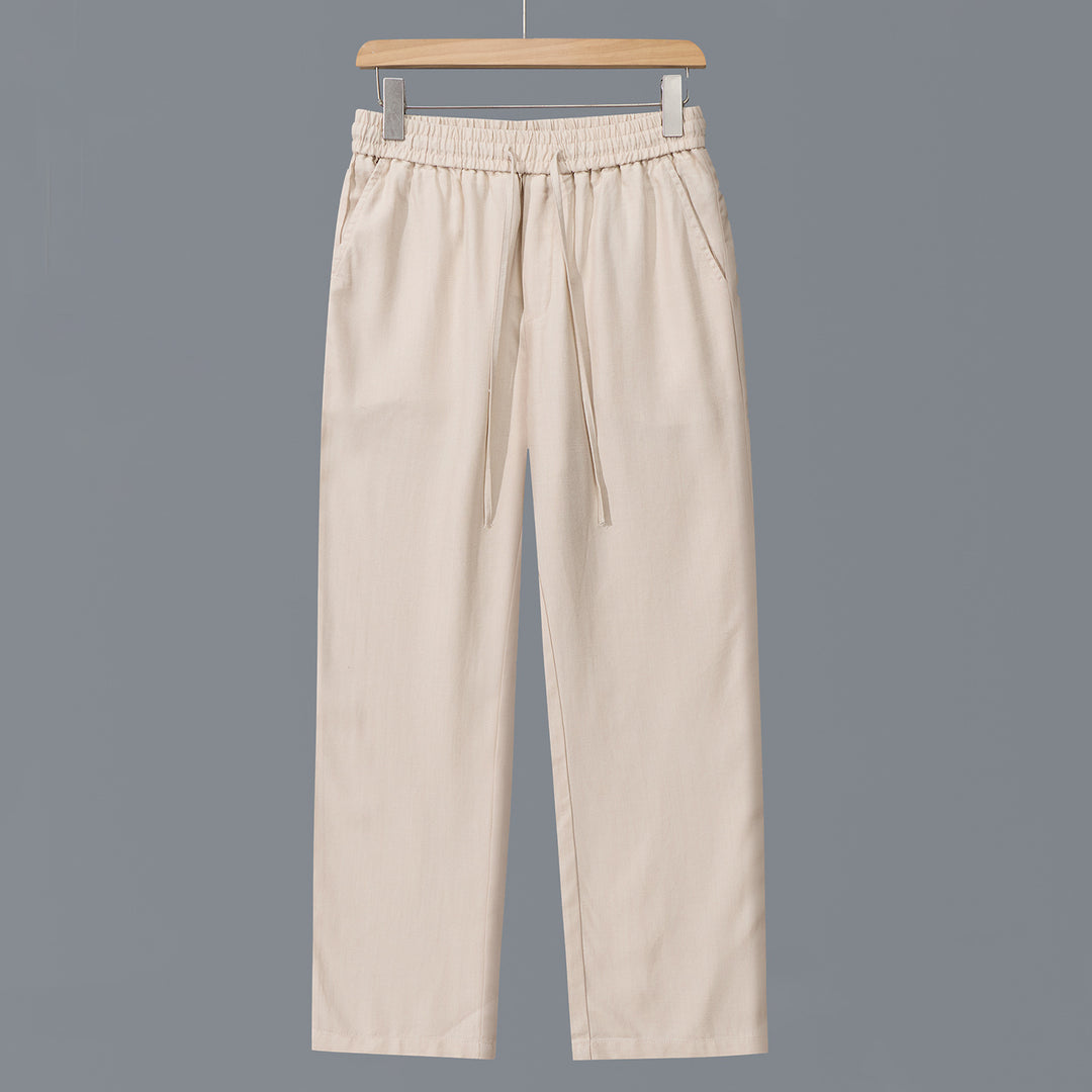 Herren Lässige Baumwoll-Chino mit elastischem Bund und Kordelzug Nord Taschen