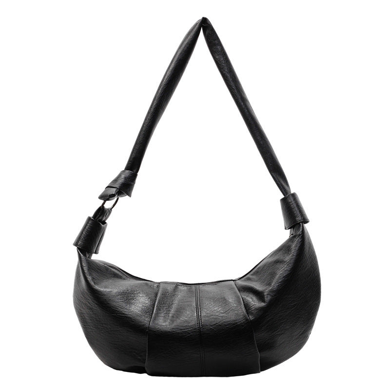 Damen Hobo-Tasche aus hochwertigem Kunstleder mit gefaltetem Design und einem modischen Trageriemen Nord Taschen