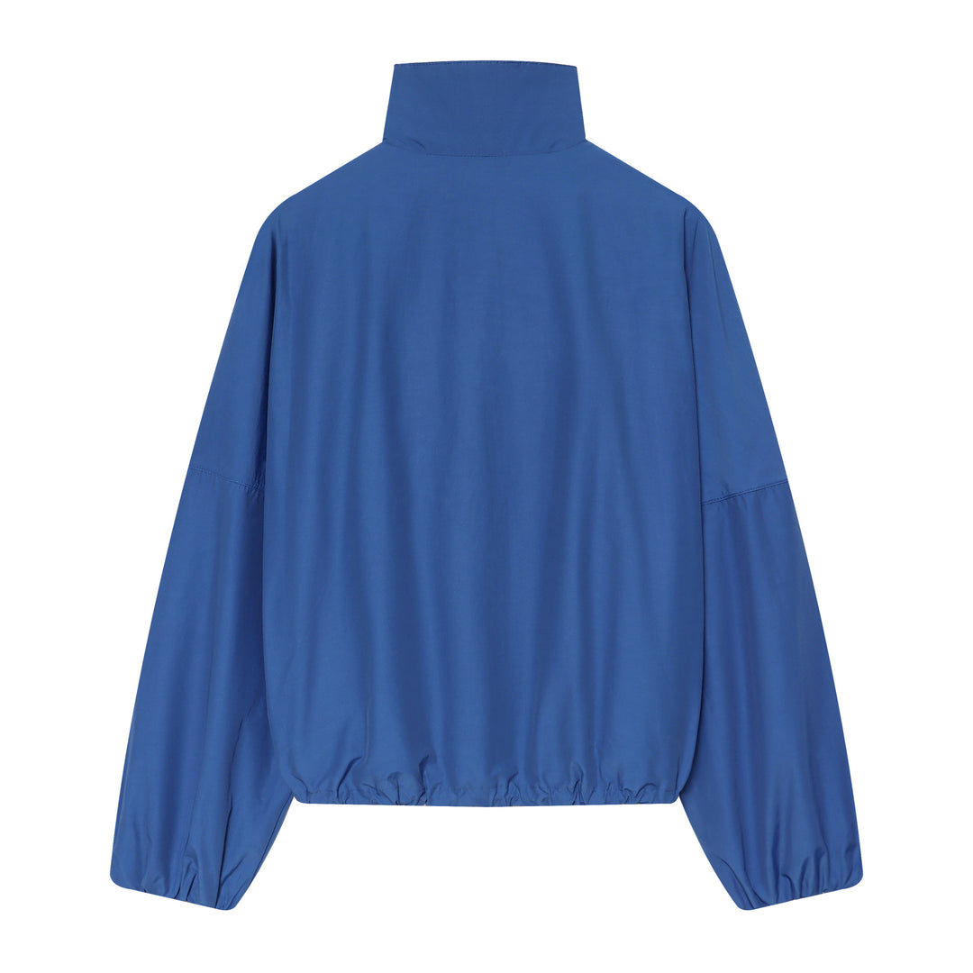Damen Kurzjacke im Blousonstil mit hohem Stehkragen, Tunnelzugbund und Ballonärmeln Nord Taschen