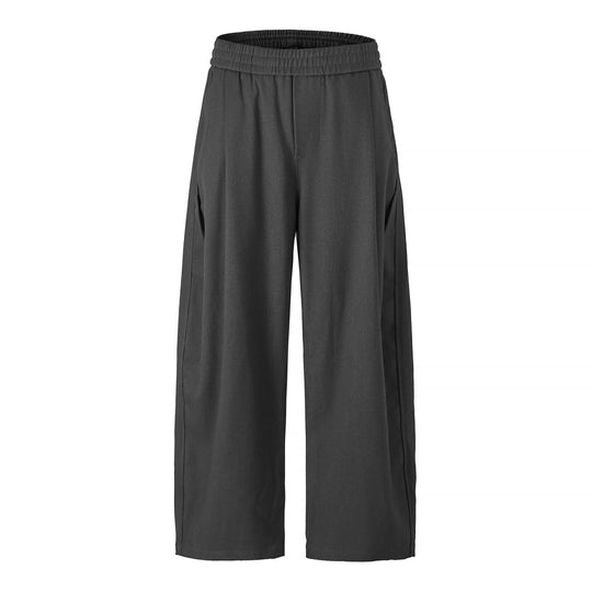 Damen Hochtaillierte Culotte-Hose mit weitem Bein und elastischem Bund Nord Taschen