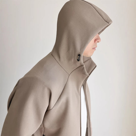 Herren Leichte Kapuzenjacke aus technischem Jersey mit verdecktem Reißverschluss Nord Taschen