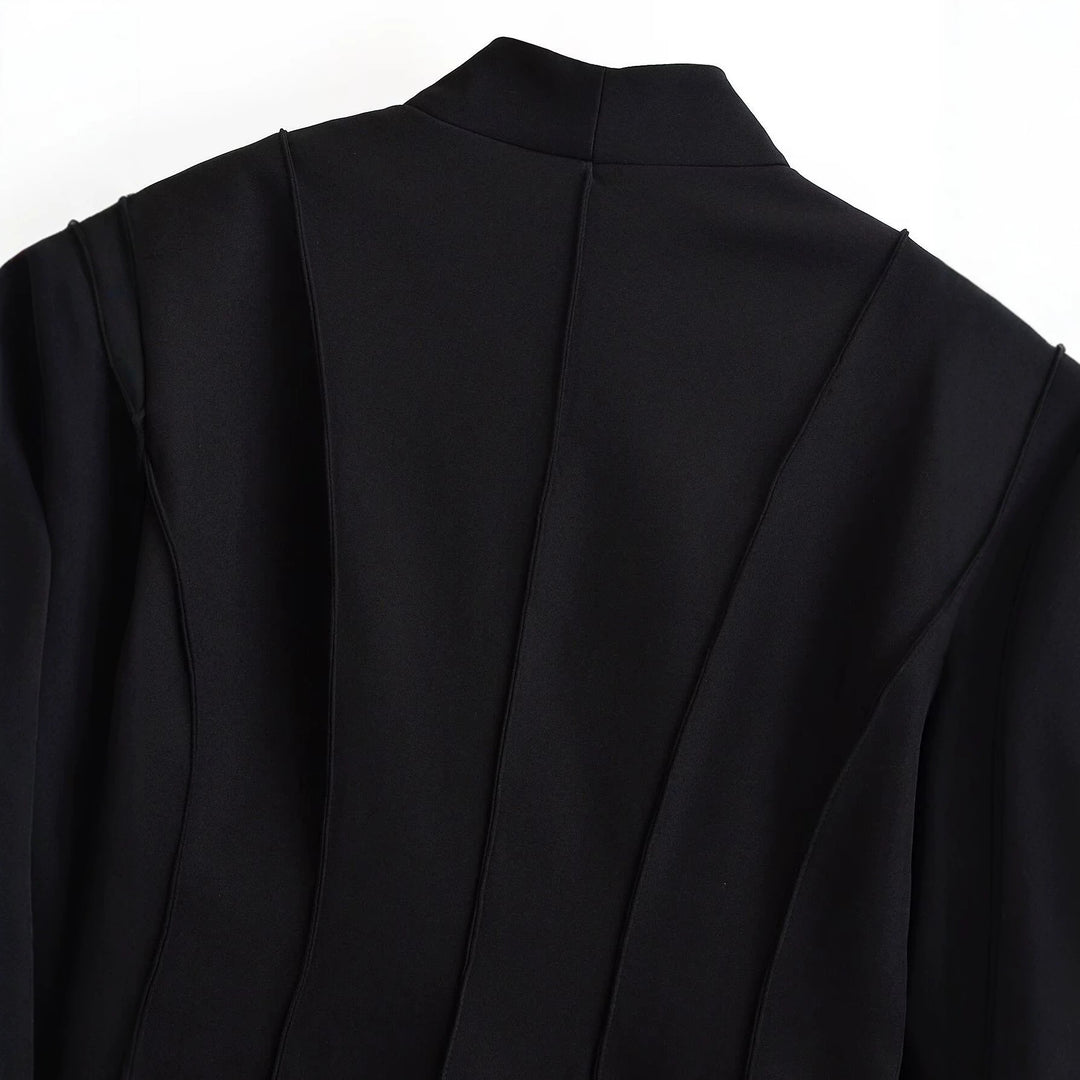 Damen Taillierter Blazer mit Schalkragen, verdeckter Knopfleiste und Pattentaschen Nord Taschen