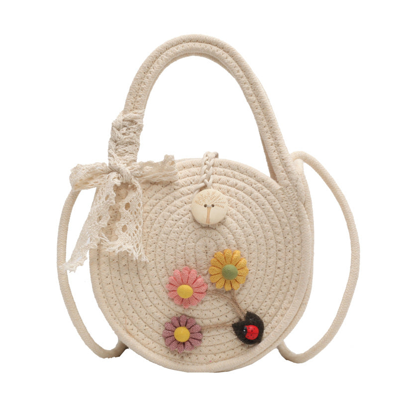 Damen Umhängetasche mit handgefertigtem Blumenapplikationen Nord Taschen