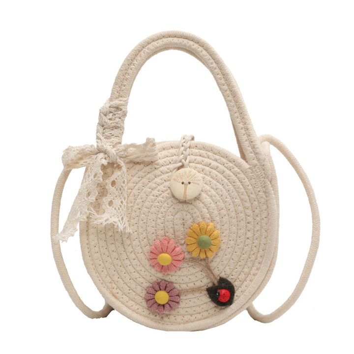Damen Umhängetasche mit handgefertigtem Blumenapplikationen Nord Taschen