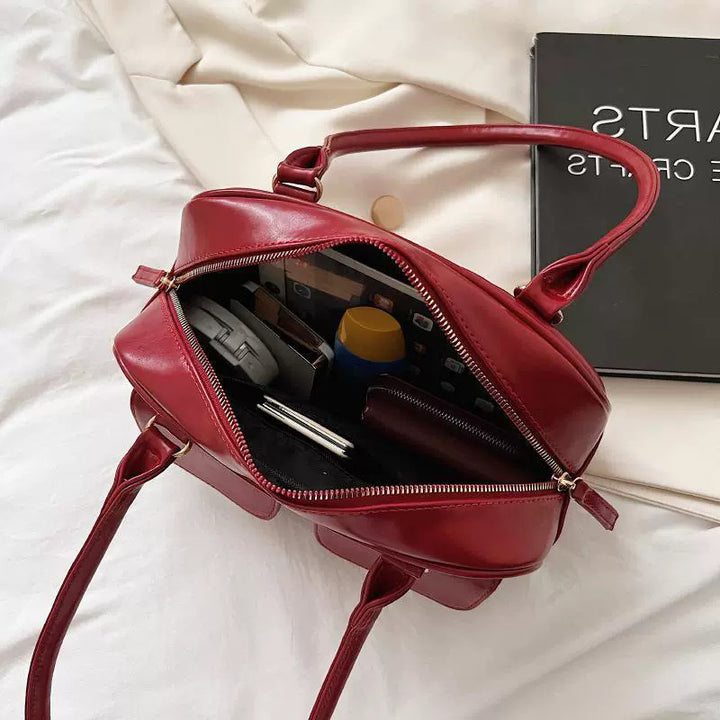 Damen Handtasche mit zwei praktischen Vorderfächern Nord Taschen