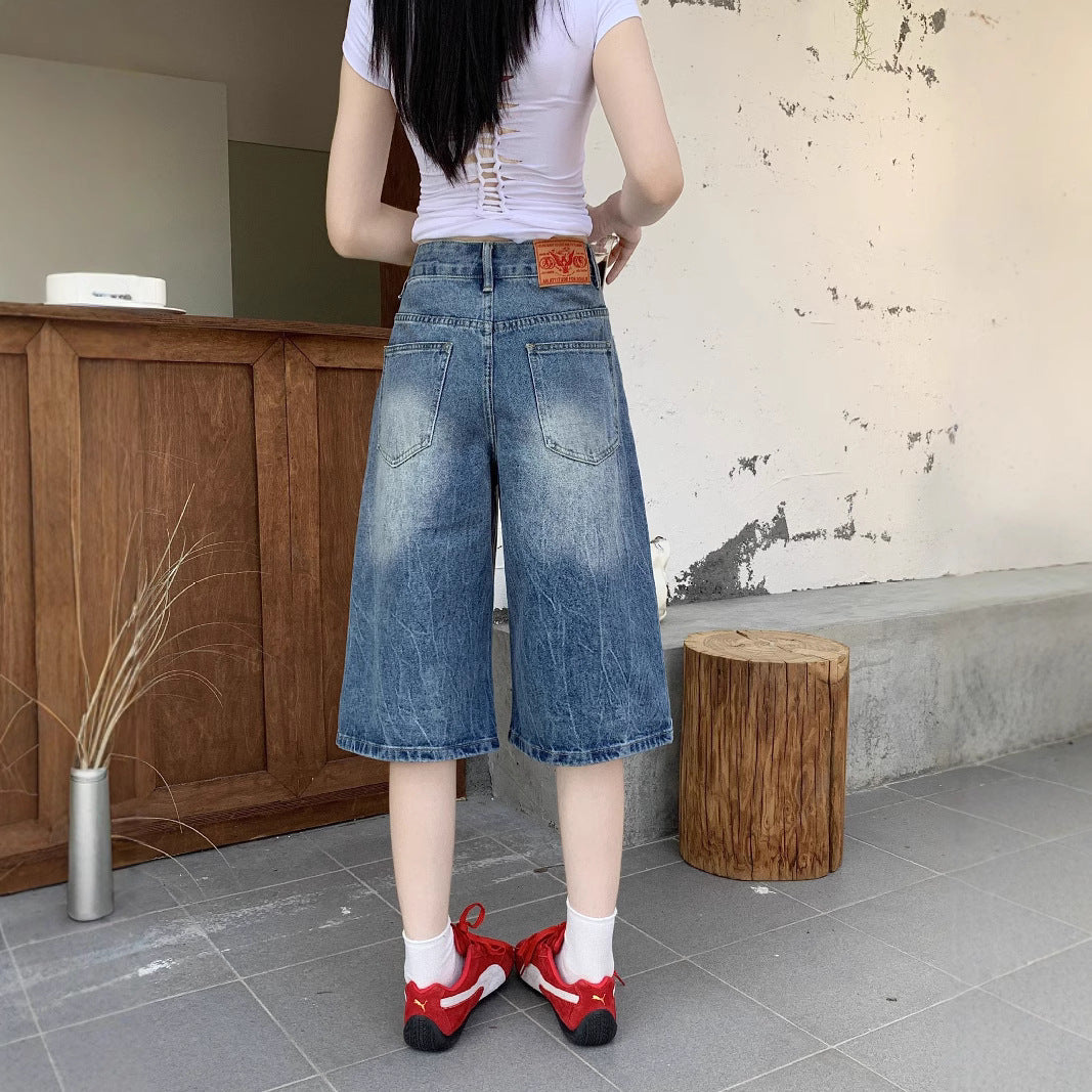Damen Jeans-Shorts Nord Taschen
