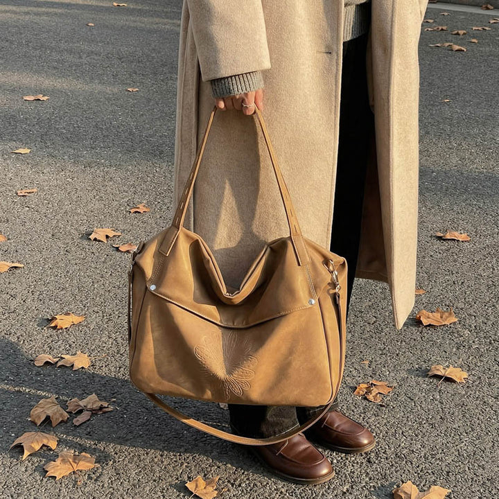 Damen Hobo-Tasche aus hochwertigem Kunstleder mit floralem Design Nord Taschen