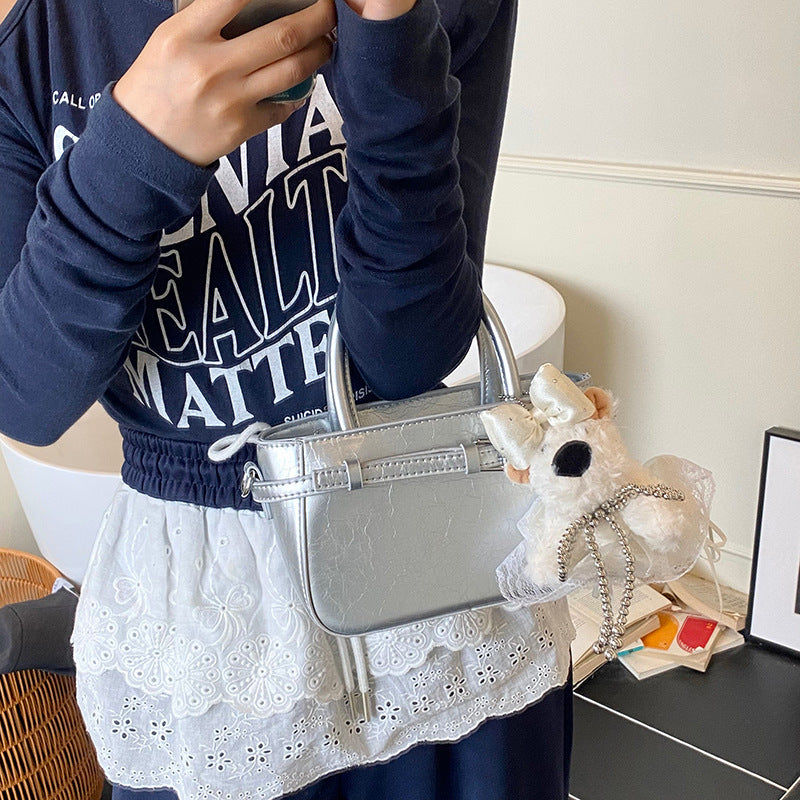 Damen Mini-Tasche mit süßem Tieranhänger und abnehmbarem Schulterriemen Nord Taschen