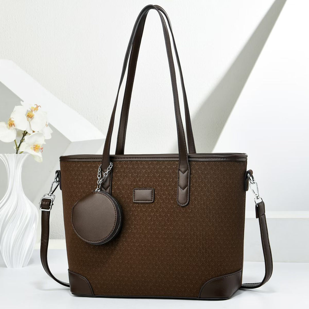 Damen elegante Tote-Handtasche mit strukturiertem Design und abnehmbarer Geldbörse Nord Taschen