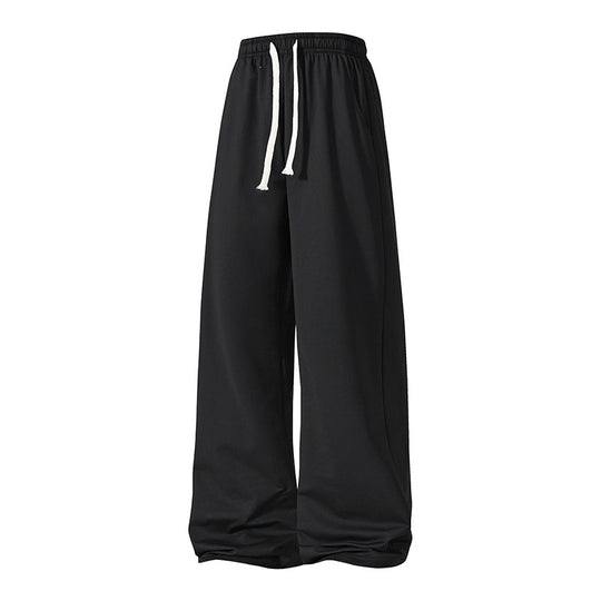 Damen Weite Palazzo-Hose mit elastischem Tunnelzugbund und fließender Satinoptik Nord Taschen