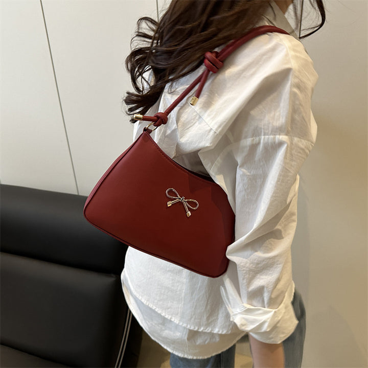 Damen elegante Umhängetasche mit verspieltem Schleifendetail Nord Taschen