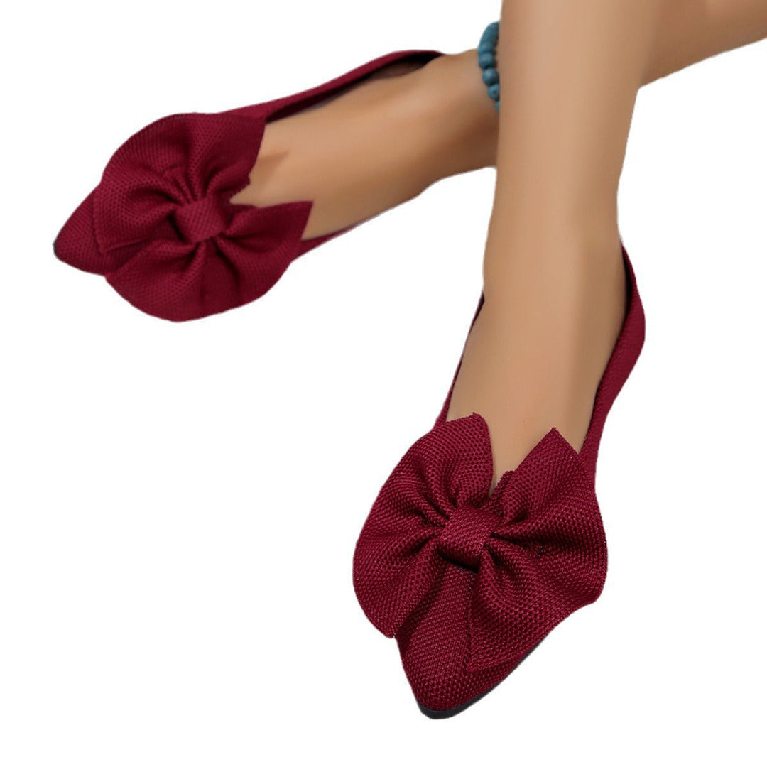 Damen Ballerinas mit dekorativem Schleifendetail und bequemem Fußbett