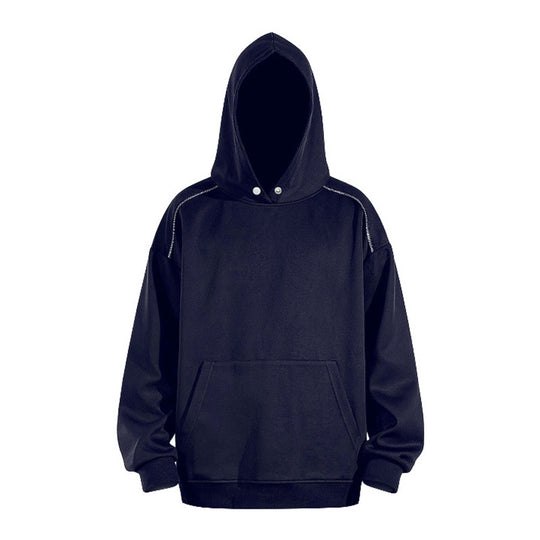 Herren Oversize-Kapuzenpullover mit Kängurutasche und Raglanärmeln Nord Taschen