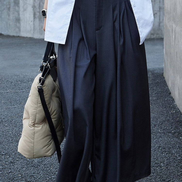 Damen Elegante und weit geschnittene Palazzo-Hose Nord Taschen