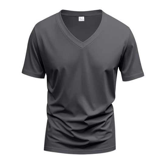 Herren Funktions-T-Shirt mit V-Ausschnitt aus atmungsaktivem Material
