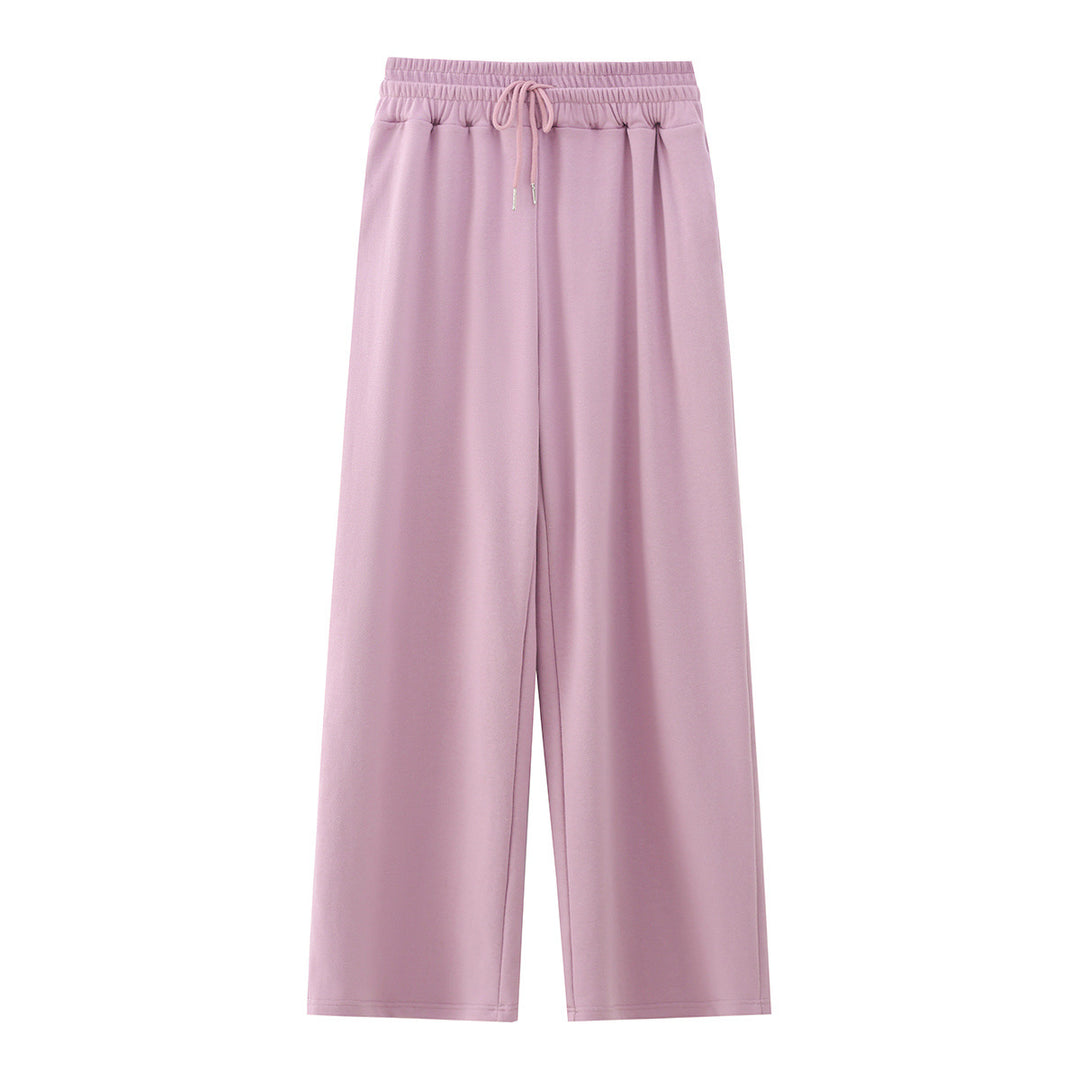 Damen Zweiteiliges Lounge-Set mit kurzem Reißverschluss-Hoodie und weitem High‑Waist-Jogginghose Nord Taschen