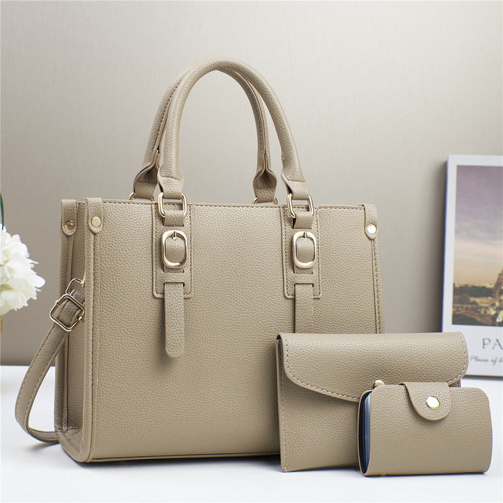 Damen elegante Handtasche mit abnehmbarer Mini-Clutch Nord Taschen