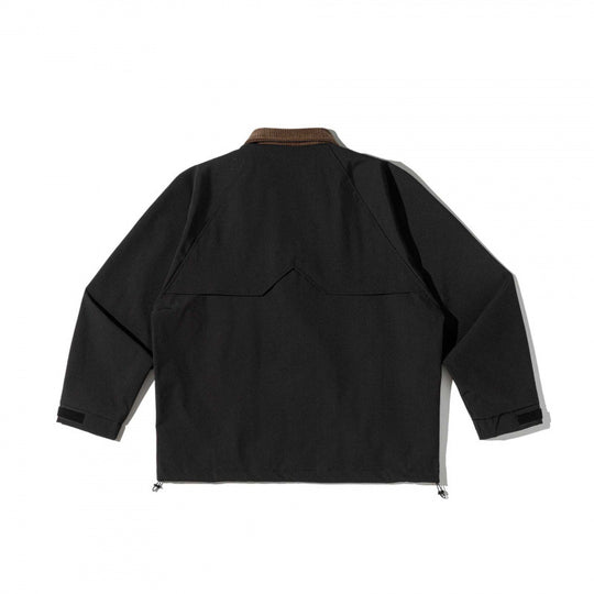 Unisex Kastenförmige Overshirt‑Jacke im Utility‑Stil mit Cordkragen, Pattentaschen und Kordelzugsaum Nord Taschen