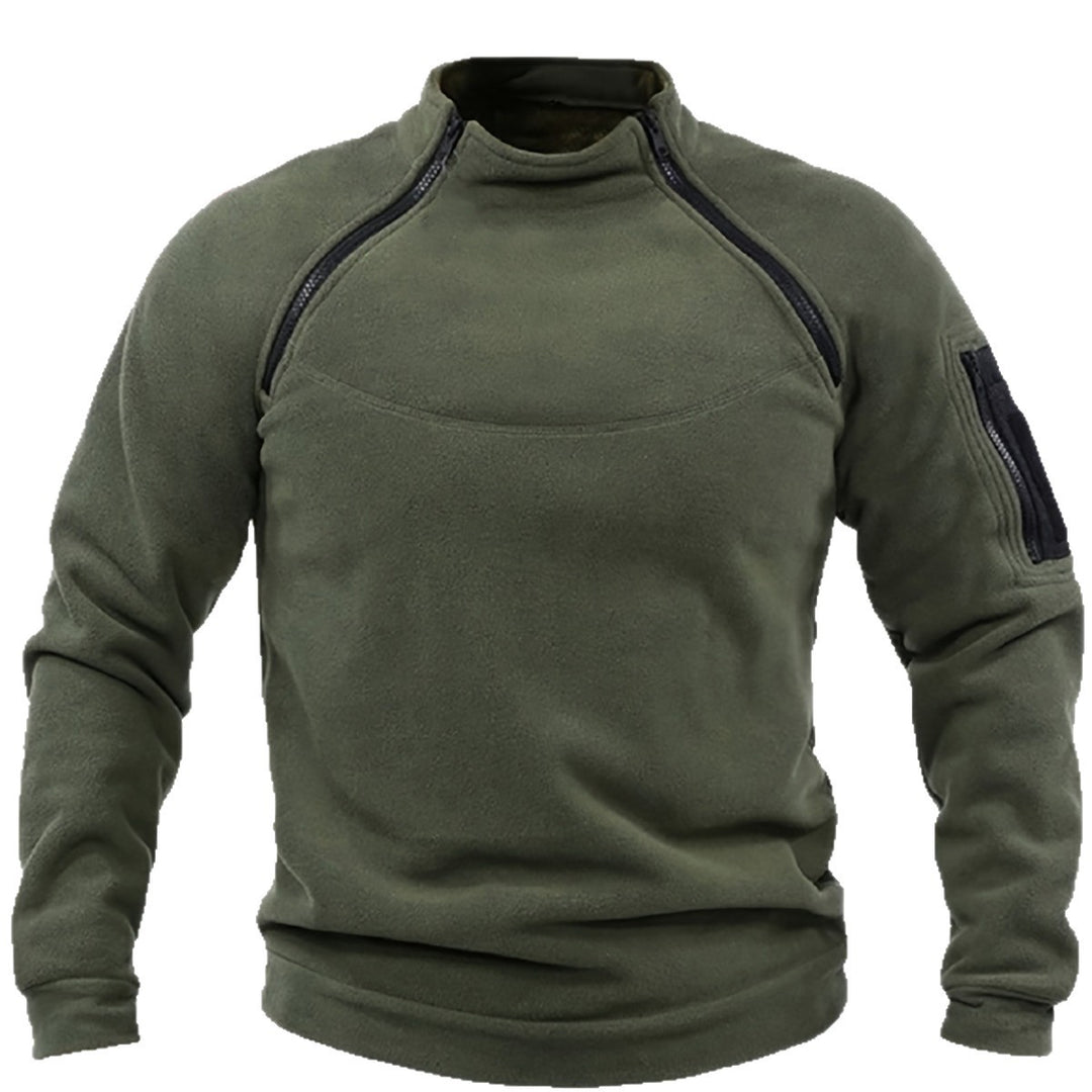 Herren Thermo-Fleecepullover mit Schulter-Reißverschlüssen & Ärmeltasche Nord Taschen