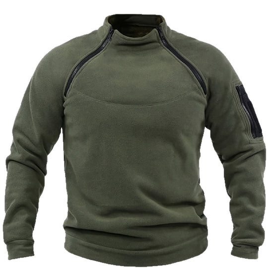 Herren Thermo-Fleecepullover mit Schulter-Reißverschlüssen & Ärmeltasche Nord Taschen