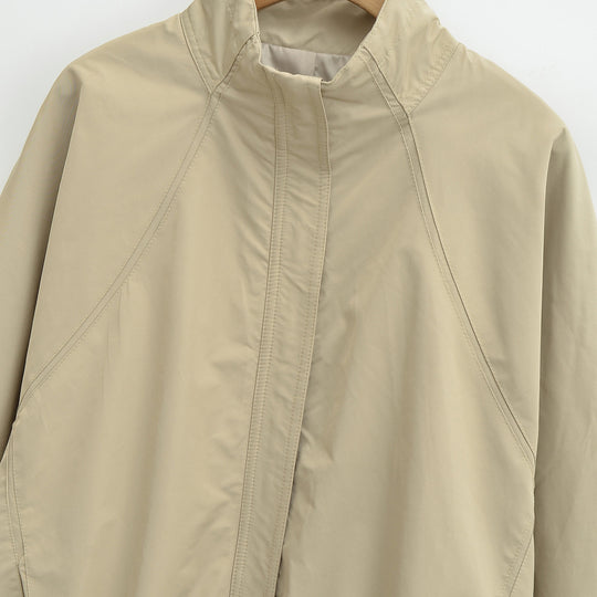 Damen Leichte Regen- und Windjacke mit Stehkragen, verdecktem Reißverschluss und elastischem Saum Nord Taschen